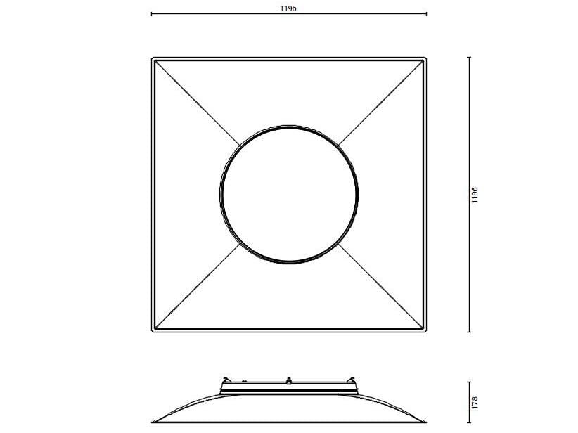 Утопленный ABS светодиодный потолочный светильник iGuzzini ARCH-00075810 - Вид №1