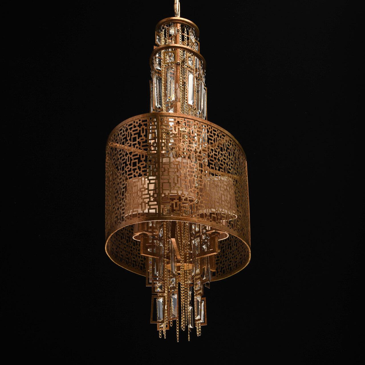 Подвесная люстра MW-Light Марокко 1 185010410 MW-LIGHT ДИЗАЙНЕРСКИЕ, МАРОККО 187314 Коричневый  - Вид №2