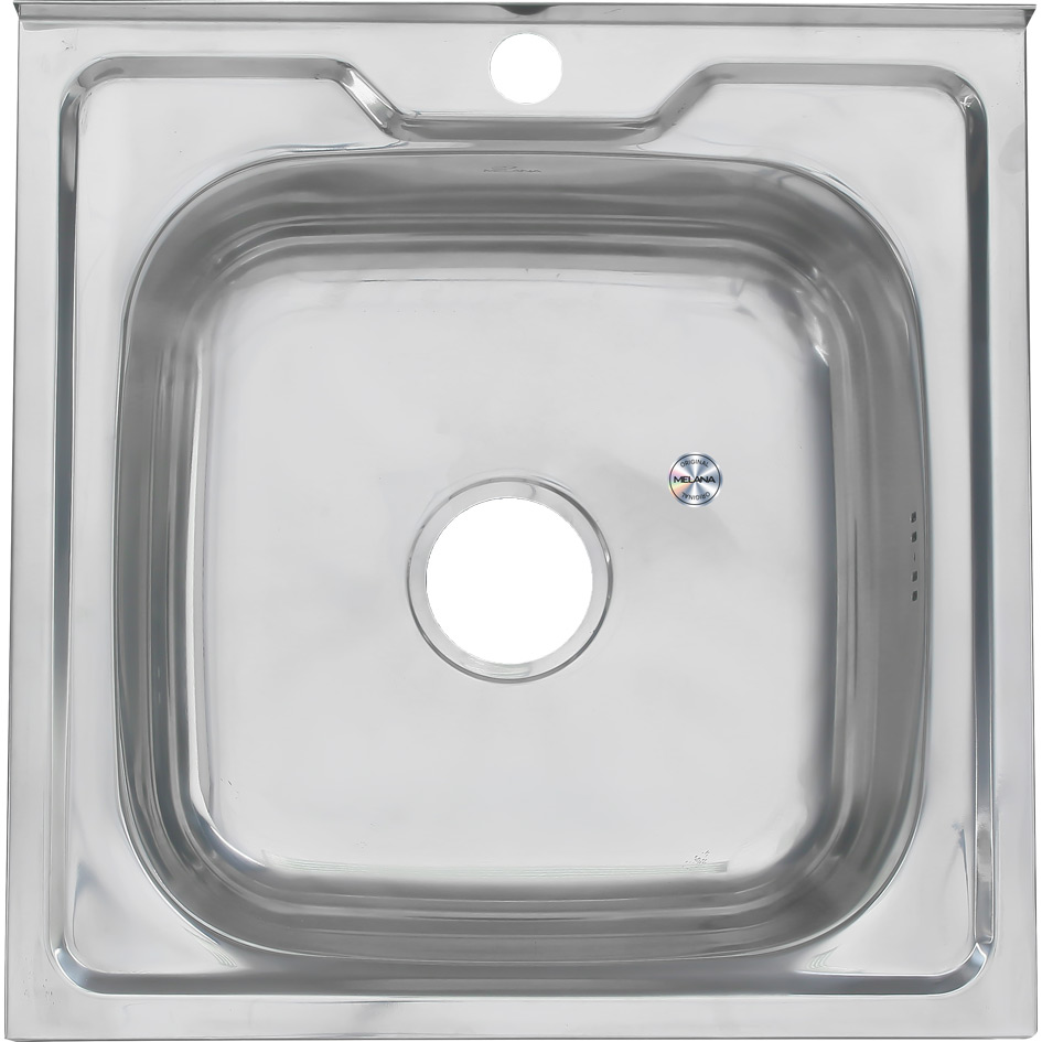 Мойка 5050 MELANA 0,8/180 накладная квадратная с сифоном (003 ta*10) 003 ta (*10) - Вид №1