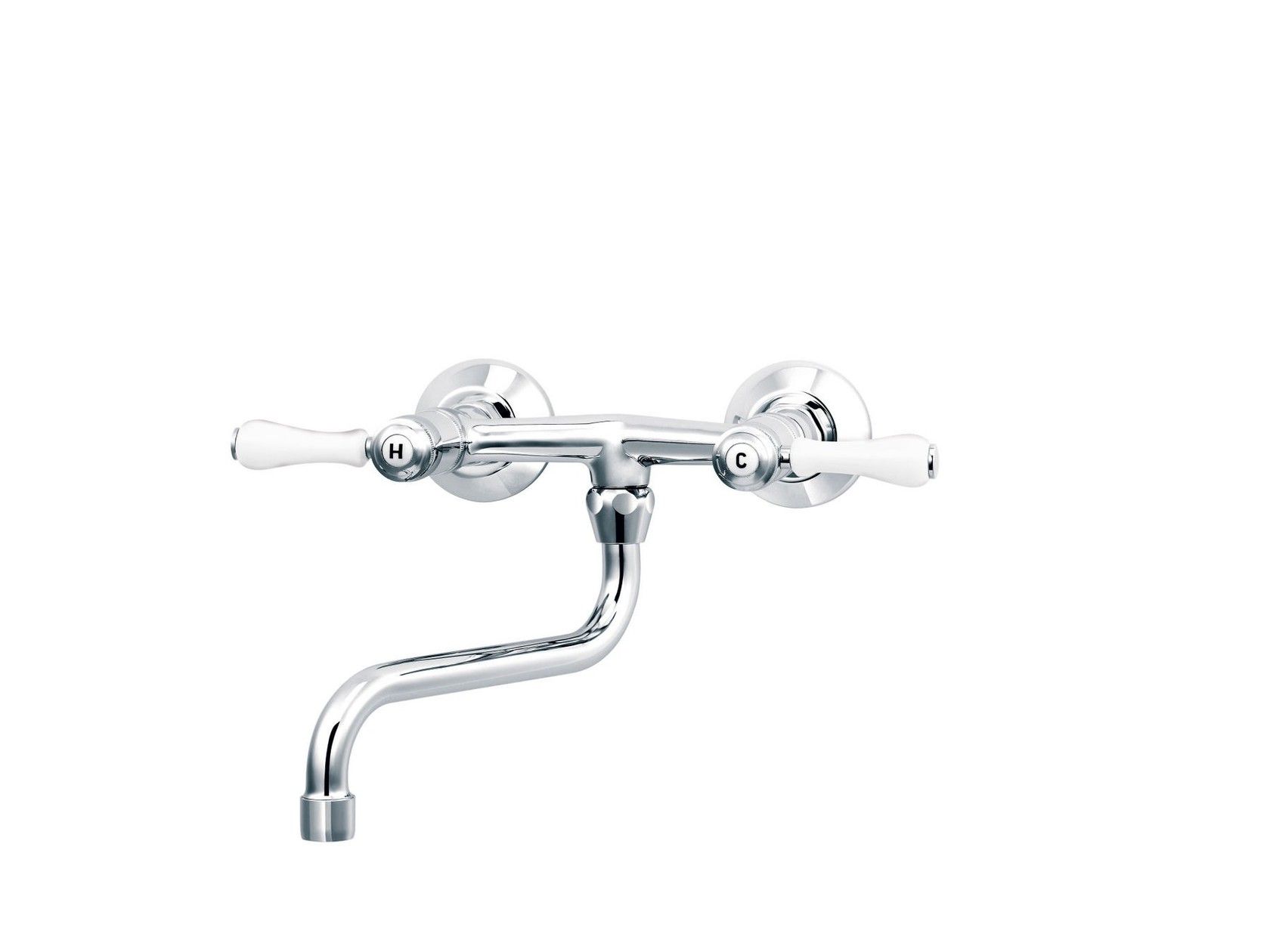 Настенный смеситель для кухни с 2 отверстиями rvb 1935 Лимож ARCH-00113477