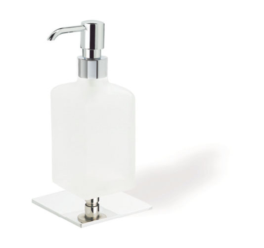 Q30AP(08) Stil Haus Quid, настольный стеклянный дозатор на ножке, цвет хром