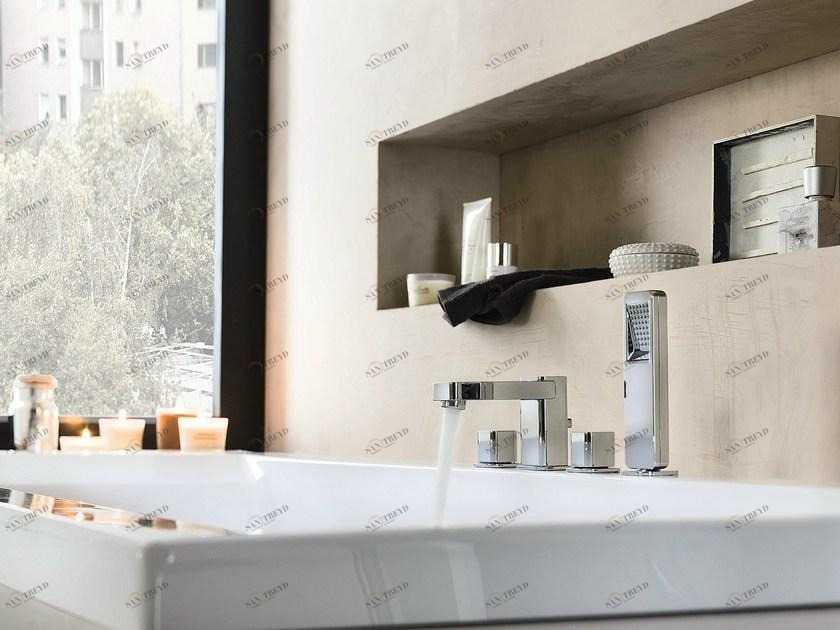 Nobili Rubinetterie Комплект для ванны с ручным душем на 4 отверстия Loop Lp90001/6cr