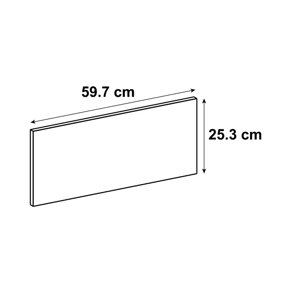 Фасад для кухонного шкафа Руза 59.7x25.3 см Delinia ID ЛДСП цвет коричневый STLM-2161794 - Вид №7