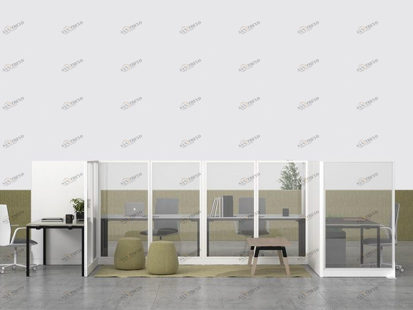 Bralco Отдельностоящая офисная перегородка из алюминия и стекла Kubick sun-id-1377515