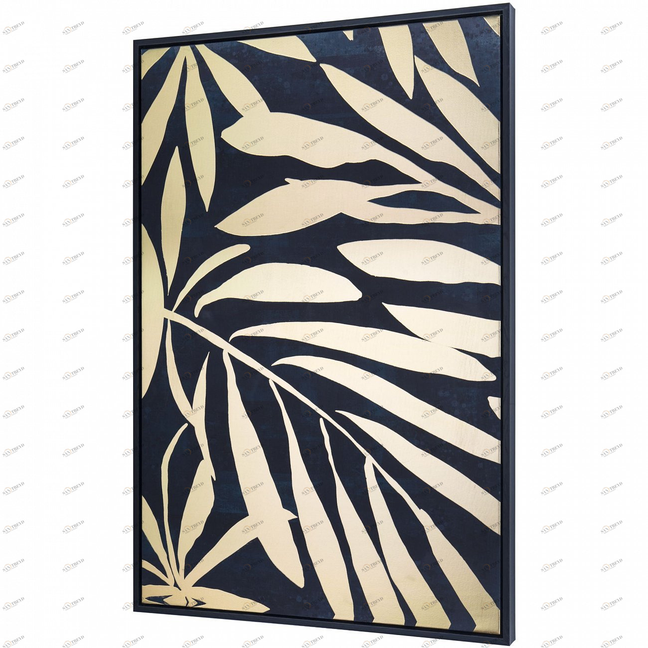 Панно интерьерное с подрамником из дерева 90х60 см золотое на черном Tomas Stern TOMAS STERN  00-3872663 Золото;черный 