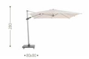Talenti Квадратный регулируемый зонт Parasol sun-id-1412713 - Вид №3