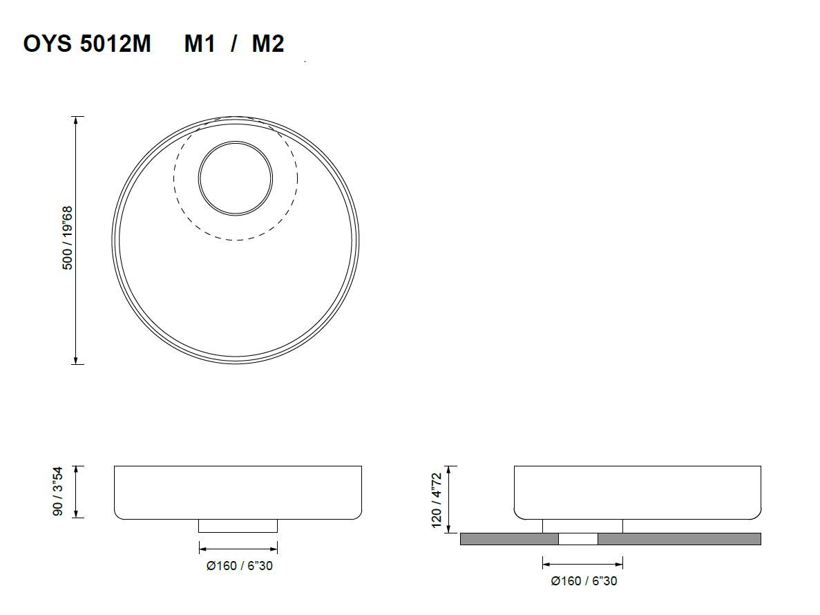 Мраморная столешница круглый умывальник MOMA Design Oyster ARCH-00003130 - Вид №1
