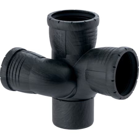 393.553.14.1 Крестовина Geberit Silent-Pro, правая со смещенным впуском и дополнительным отводом 87,5° Geberit 