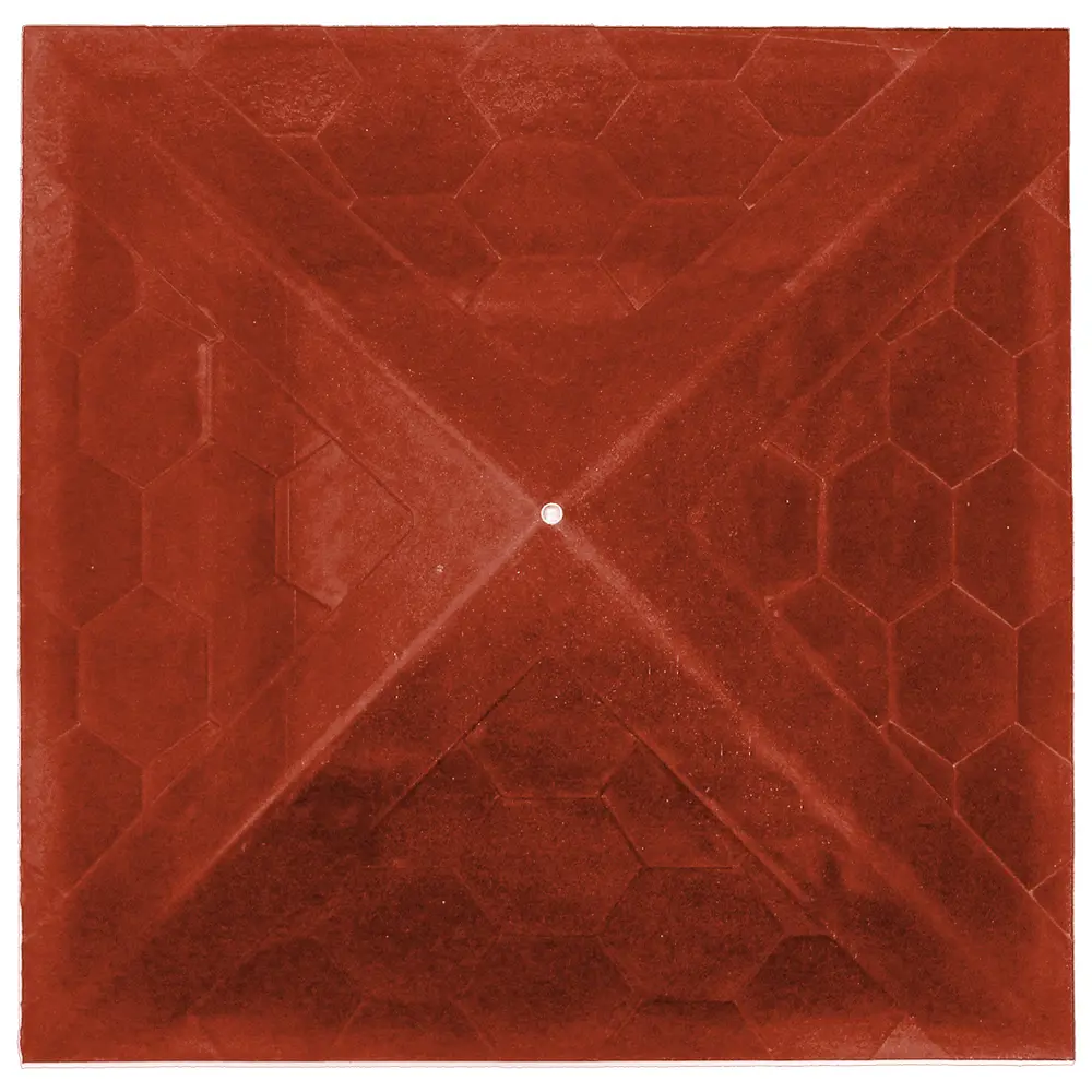 Колпак на заборный столб ППК 390x390x43 мм 1.5 кирпича цвет терракота Santreyd STLM-2013241 - Вид №2