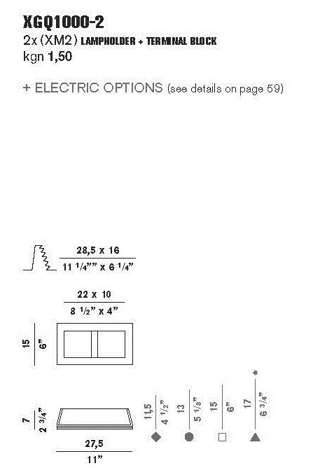 Гипсовый светильник Panzeri XGQ 1000-2 Invisibli встраиваемый потолочный 81259 - Вид №2