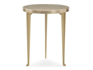 Высокий круглый деревянный журнальный столик