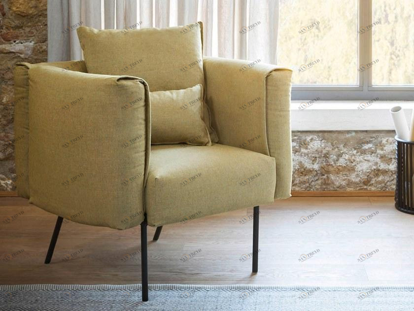 Novamobili Кресло с обивкой из ткани с подлокотниками Onni sun-id-1477769