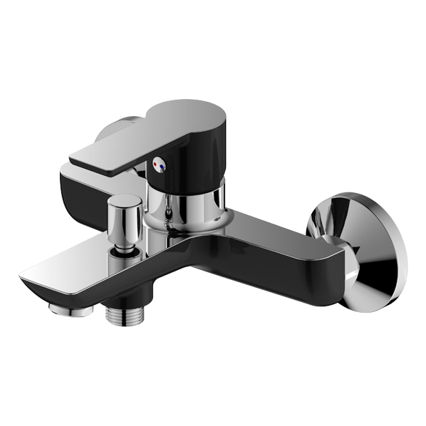 35-05P OLIMP black  Смеситель для ванны  ARGO kran 3505polimpblack