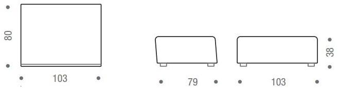MDF Italia Диван из ткани с шезлонгом Thea sun-id-1429497 - Вид №2