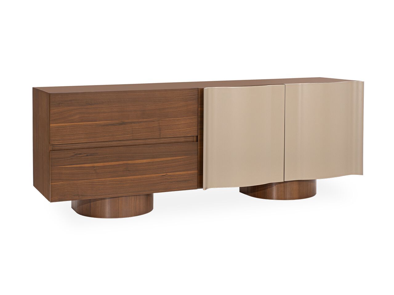 Деревянный шкаф с распашными дверцами и ящиками NDESIGN Espresso ARCH-00009773 - Вид №2