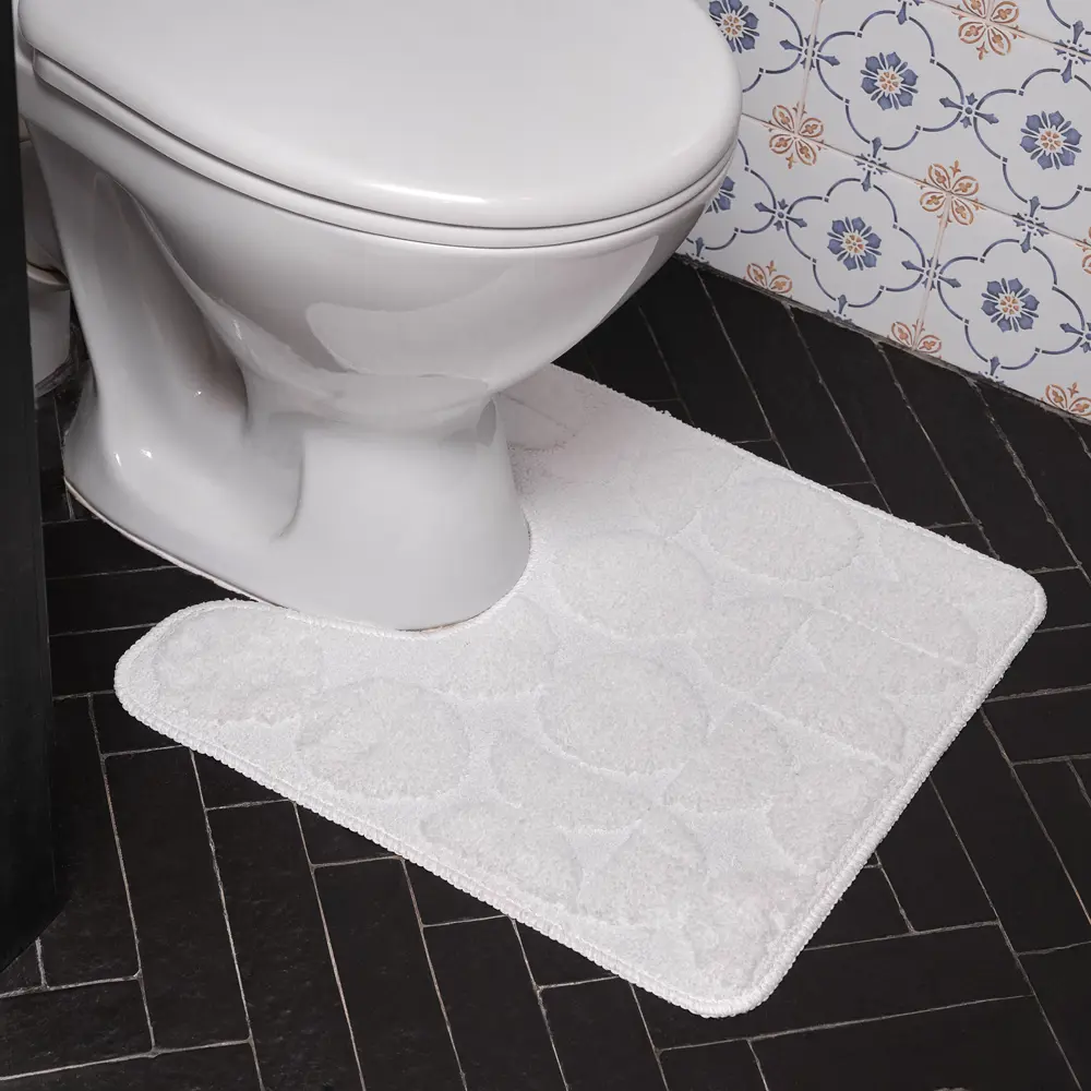 Коврик для туалета Verran Disegno 024-04 50x50 см цвет белый STLM-2003873