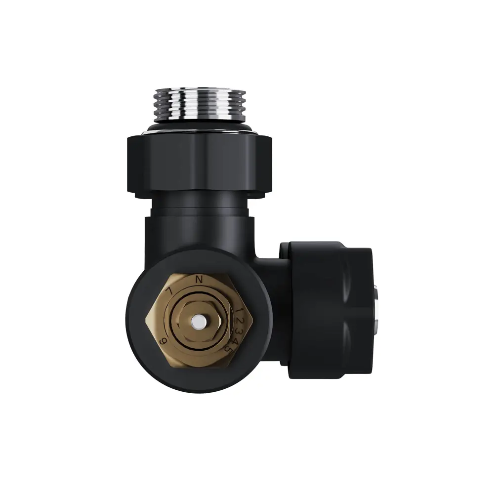 Узел нижнего подключения термостатический угловой Royal Thermo Design Pro 1/2" латунь цвет черный 89423327 STLM-2177473  - Вид №3