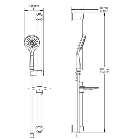 Термостатический набор для душа с душем BARIL Zip B66 ARCH-00099996 - Вид №5