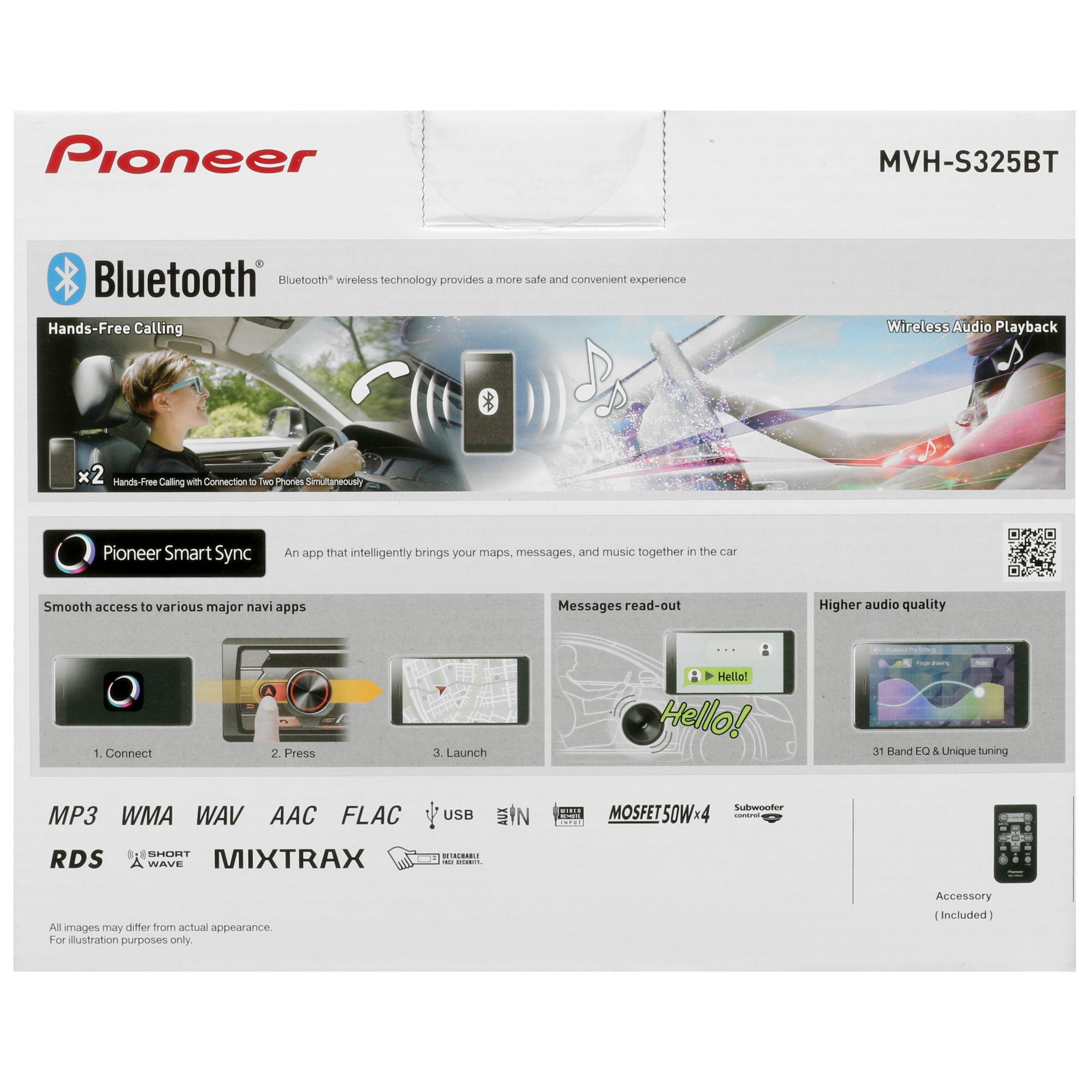 5094812 Автопроигрыватель Pioneer MVH-S325BT STDN-0093630 - Вид №8