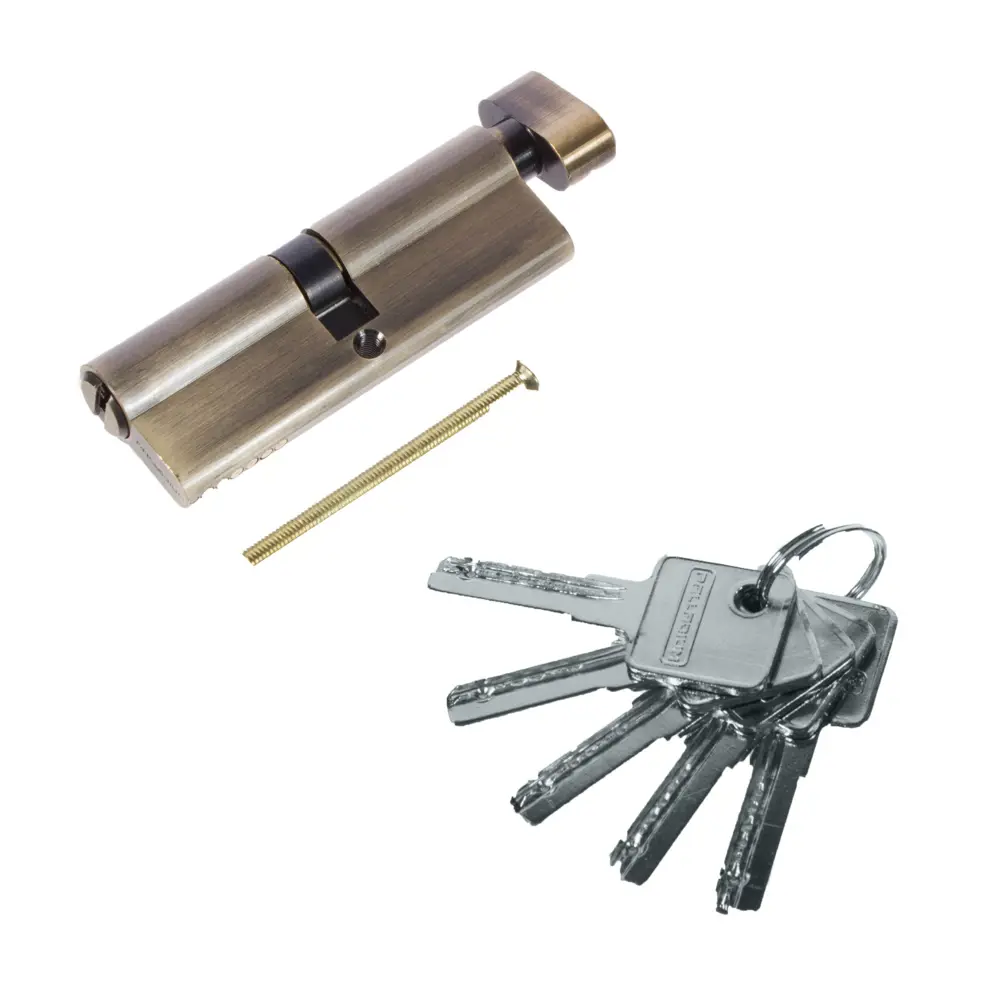 Цилиндр ключ/вертушка 45x45 бронза, 90 C BK AB PALLADIUM STLM-2021722 - Вид №1