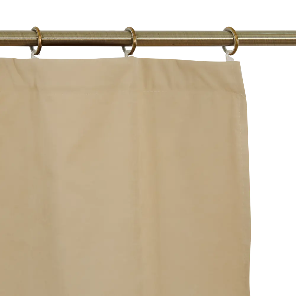 Штора Замша однотонная 160x260 цвет песочный лента AMORE MIO STLM-2007039 - Вид №4