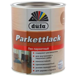 Лак паркетный шелковисто-матовый цвета тик Dufa Parkettlack 0.75 л 11852057 STLM-2146186