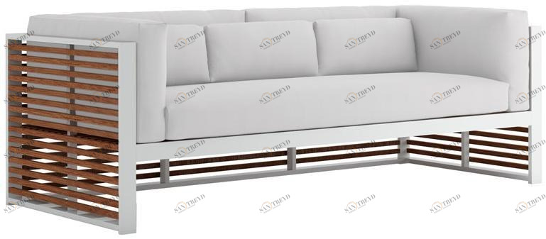 GANDIABLASCO 3-местный садовый диван из тика Dna teak sun-id-1442189