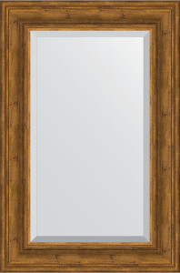 BY 3420 Зеркало с фацетом в багетной раме - травленая бронза 99 mm EVOFORM Exclusive