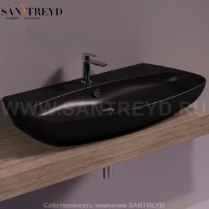 VI12NEROMATT Подвесная раковина настенная овальная Simas Vignoni черная