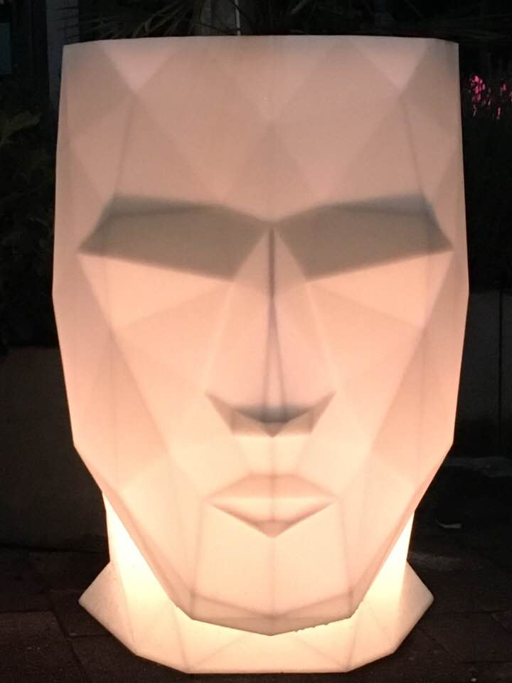 070315 Кашпо матовое светящееся LED 42см Vondom Adan - Вид №5