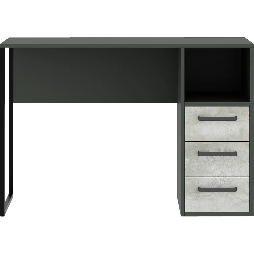 Стол письменный 110x75x50 см ЛДСП цвет графит/цемент Santreyd STLM-2078636 - Вид №3
