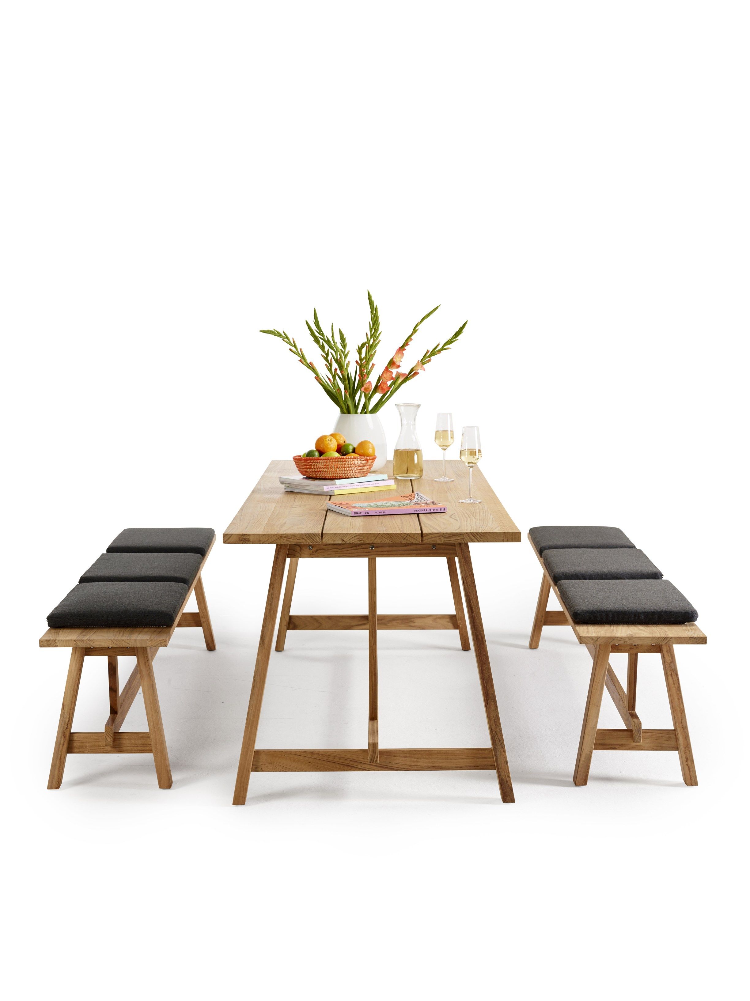 Прямоугольный садовый стол из тикового дерева solpuri ARCH-00136852 - Вид №3