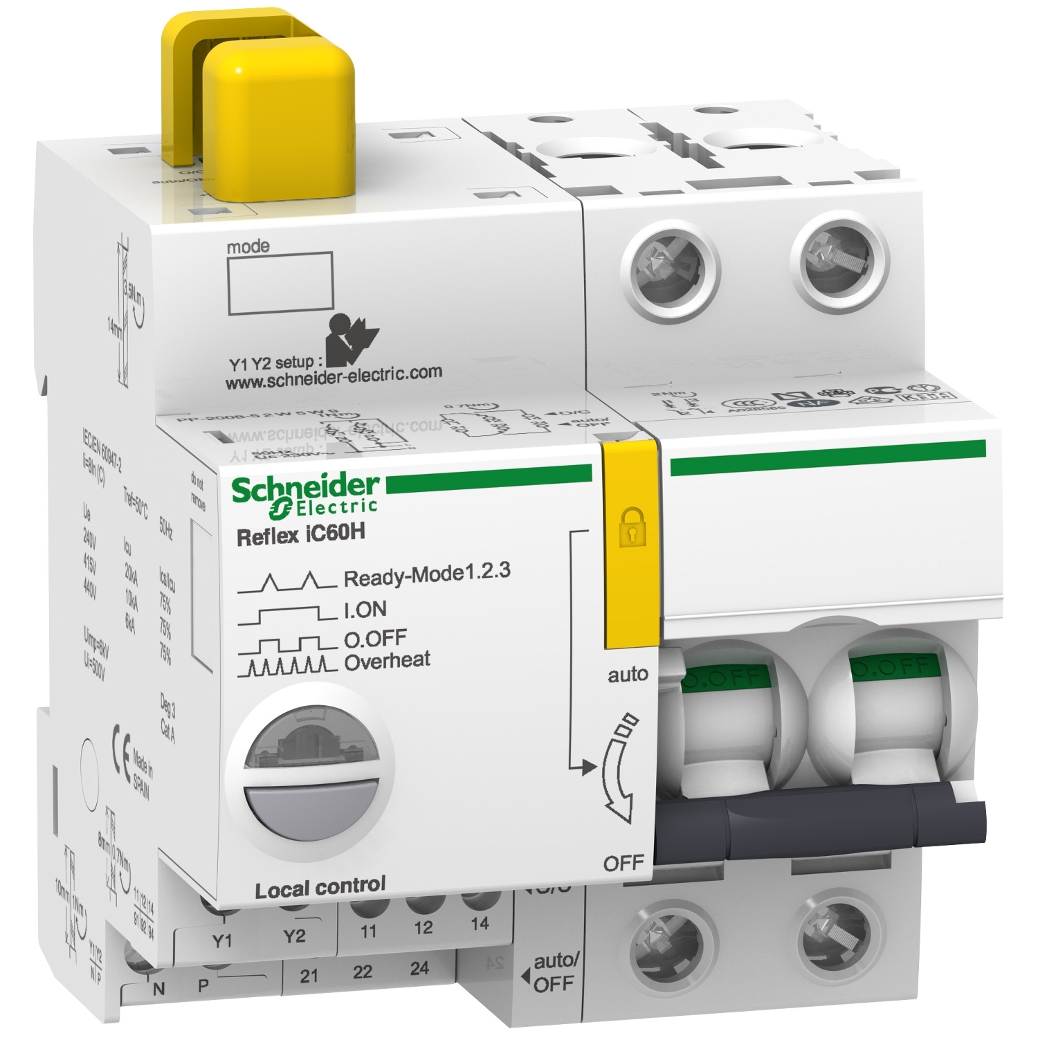 A9C65210 Автоматический выключатель Acti9 2P 10А (C) 15кА Schneider Electric Acti 9 