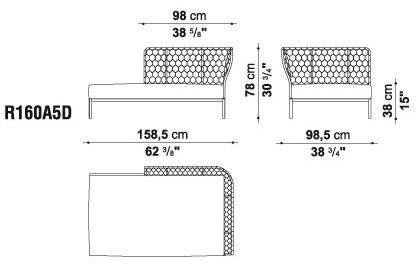 B&B Italia Outdoor Модульный угловой диван Ravel sun-id-1489537 - Вид №22