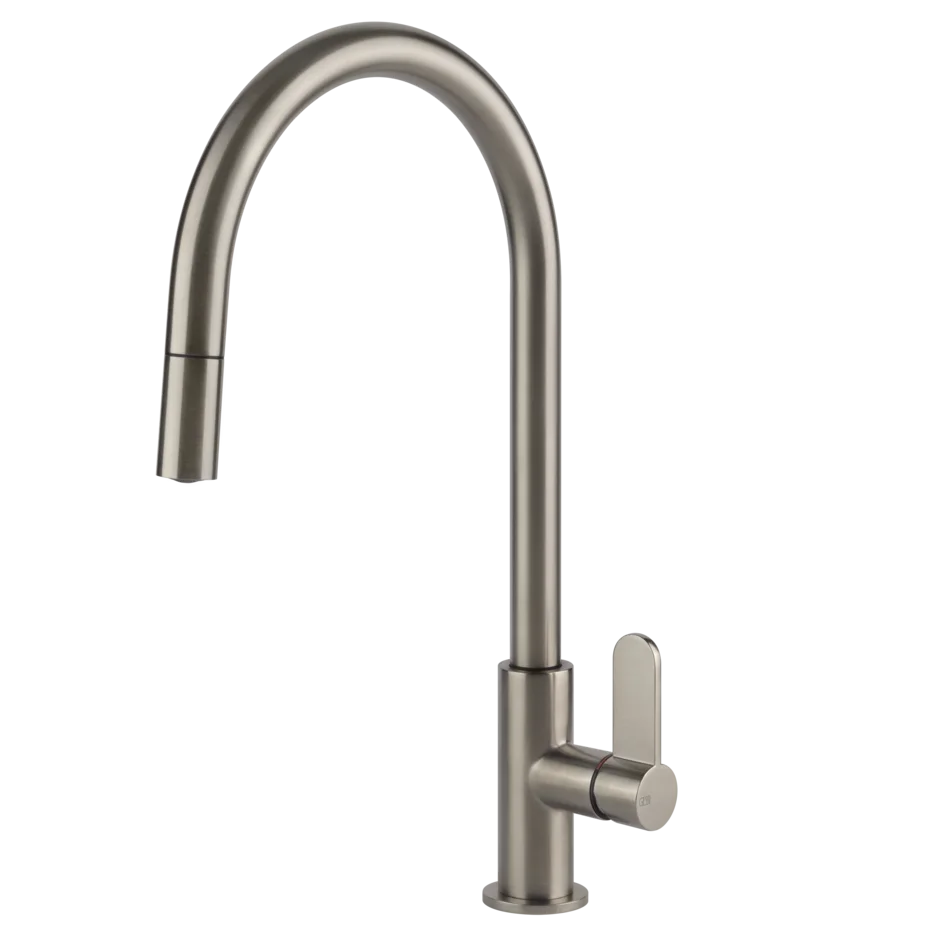 Смеситель для раковины 60077 149 Gessi Helium МАТОВЫЙ НИКЕЛЬ FINOX 60077149