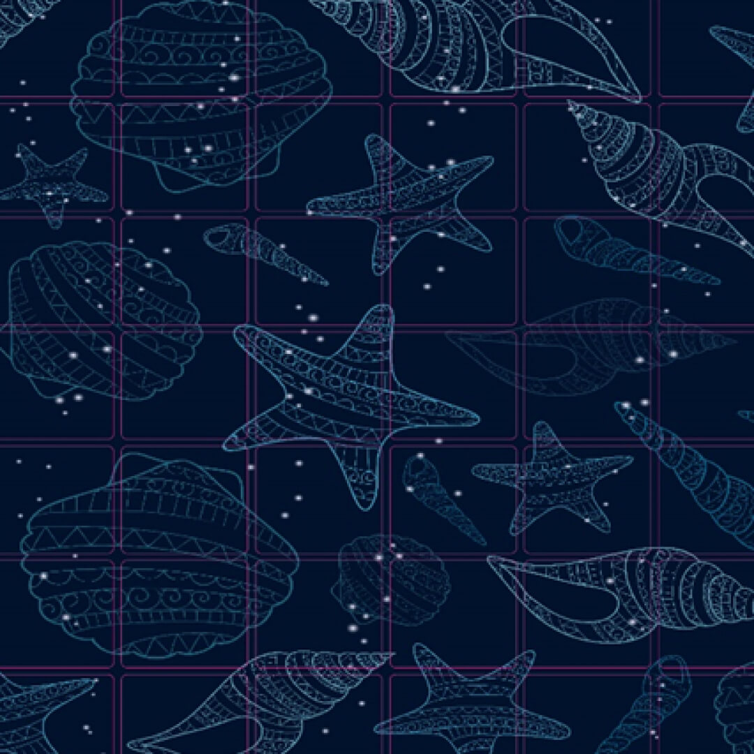 Панель ПВХ 0,2 мозаика «Морская палитра» Stella STSR-726