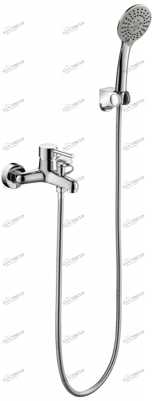 Смеситель для ванны короткий излив SLIM F6332366CP-01-RUS bravat