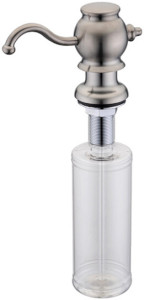 Встраиваемый дозатор ZorG Inox ZR-24 STEEL для жидкого мыла, сталь