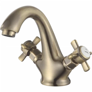 GZ 15011D Смеситель для раковины двухвентильный Ganzer Бронза