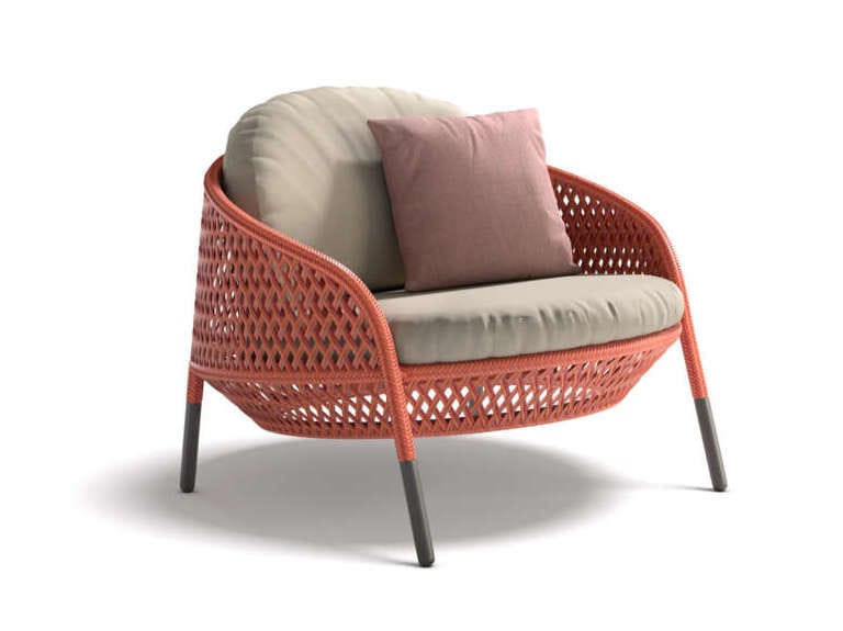 Синтетическое волокно садовое кресло с подлокотниками DEDON AHNDA ARCH-00016355