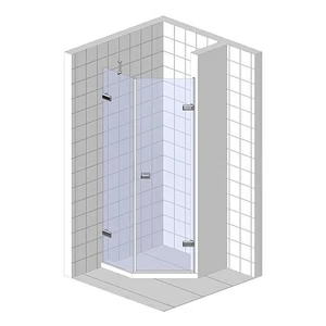 Душевая дверь в нишу 130x200 GK-862BG135 стекло прозрачное 6 мм GUTEWETTER TREND DOOR