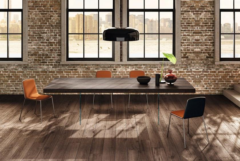 Lago Прямоугольный стол из дерева и стекла Air sun-id-1397964 - Вид №3