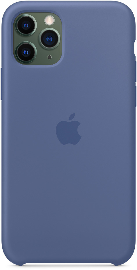 MY172ZM/A Iphone 11 pro silicone case - linen blue Apple Santreyd  - Вид №2