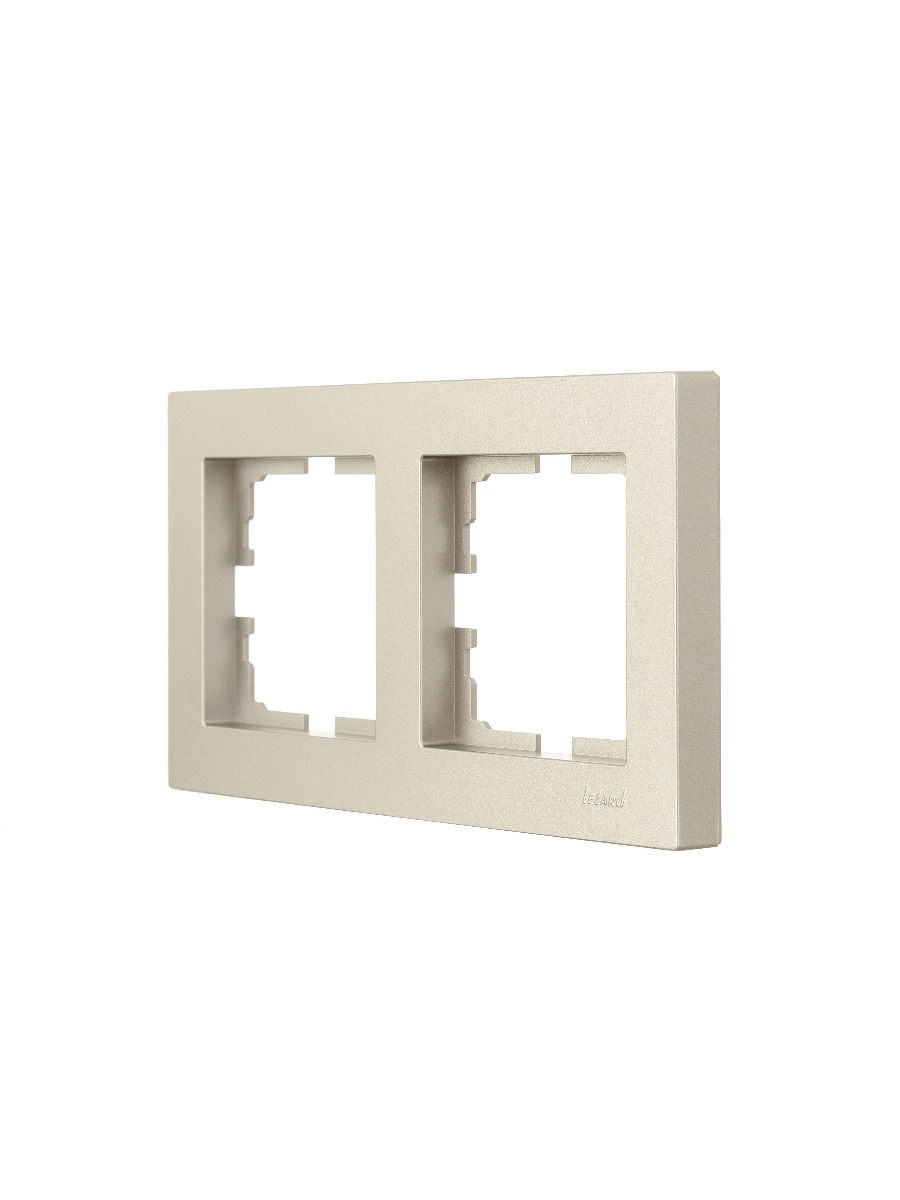 VESNA Рамка 2-ая горизонтальная без вст титан LEZARD 742-3700-147 - Вид №1