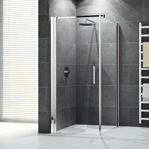 Душевой уголок 77x77 GIADA G+F Novellini GIADA с белым профилем