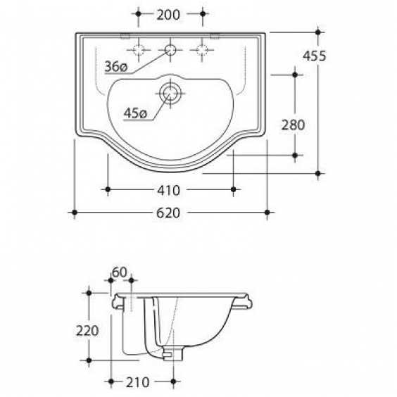 ML.BLL-25.062.Bi Накладная раковина на столешницу  круглая Migliore  - Вид №7