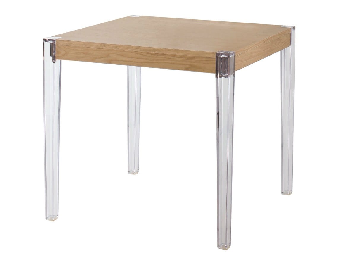 Квадратный стол из дуба и рама из инженерного пластика GABER Together ARCH-00006424 - Вид №1