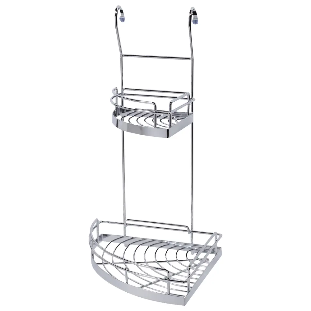 Полка угловая двухъярусная Delinia 320х235х430 мм цвет хром 15873971 STLM-2148022 