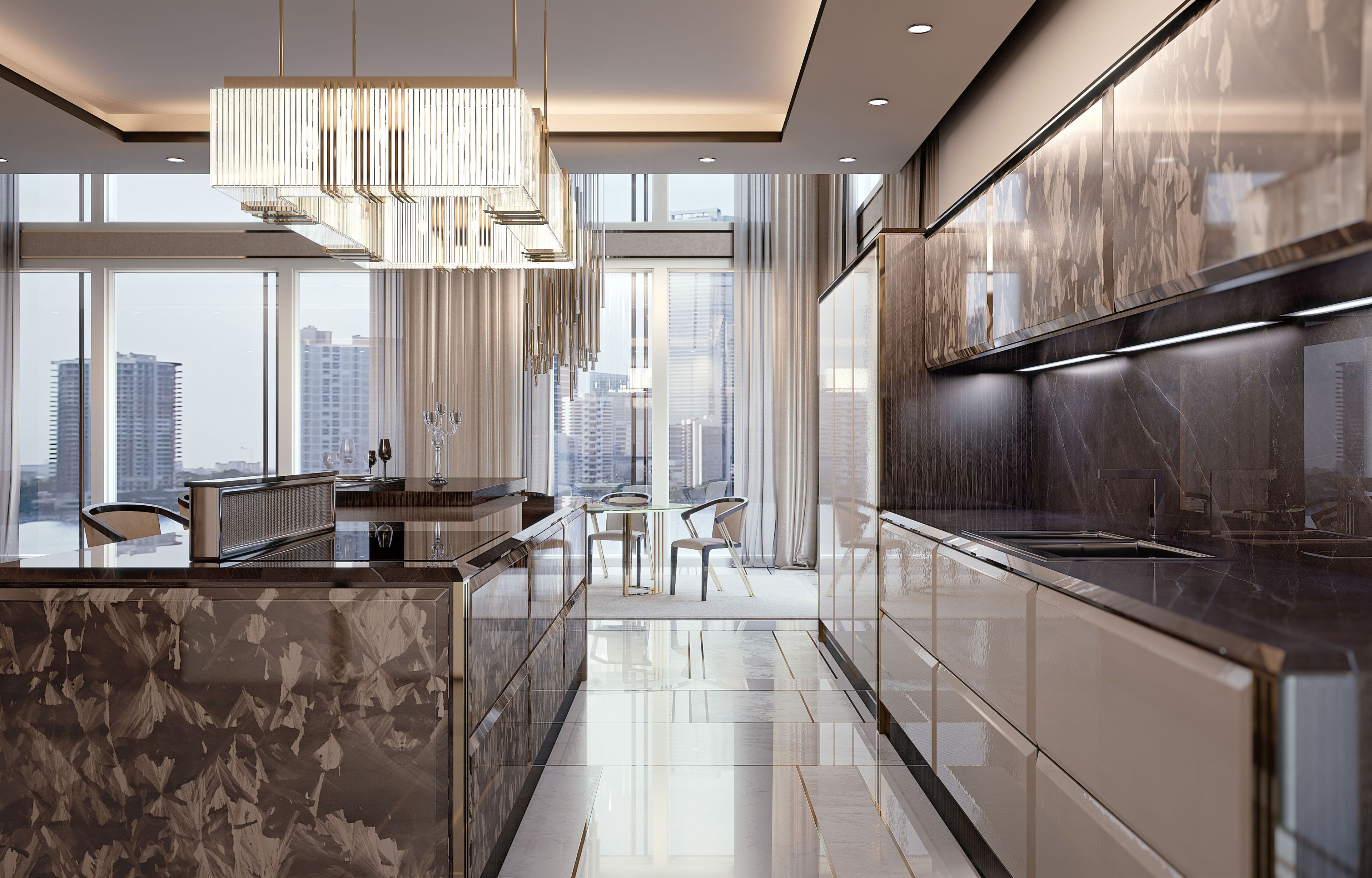 Деревянная линейная кухня на заказ Bizzotto Italia Symphony-Infinity ARCH-00133258 - Вид №9