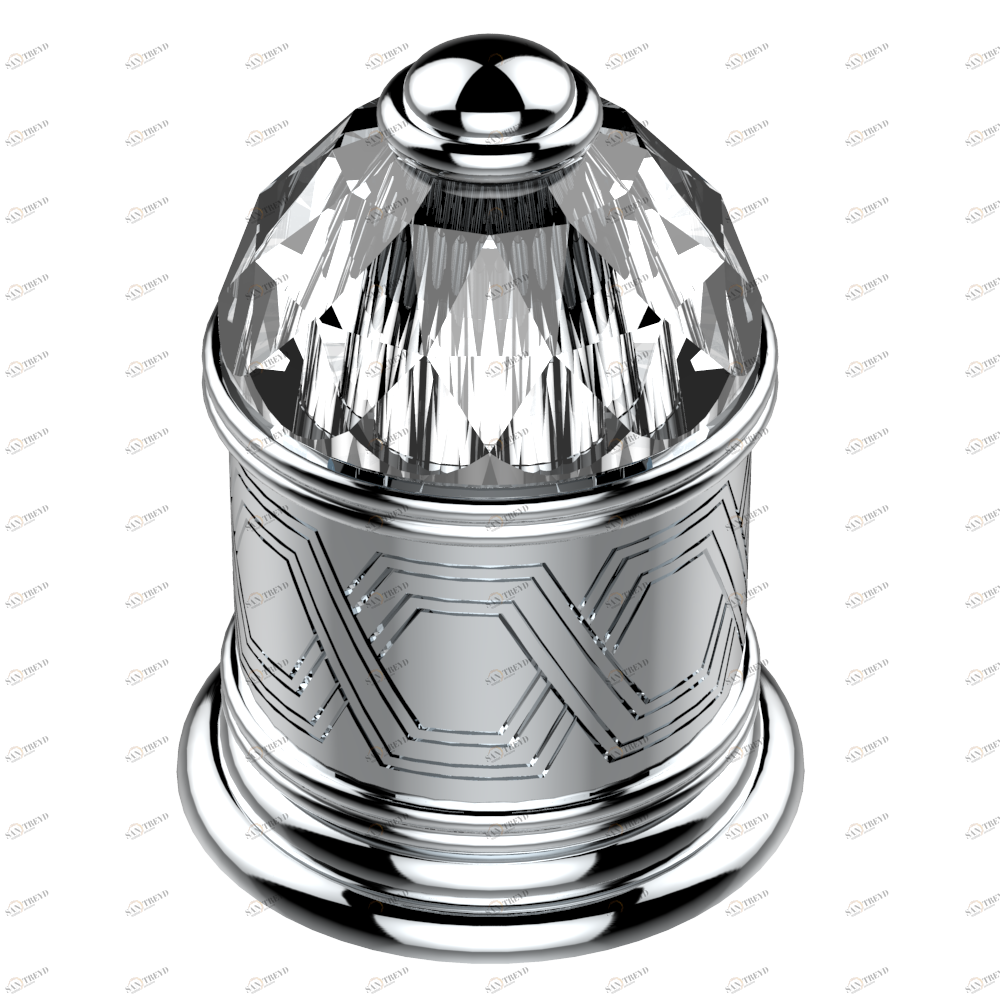 U4F-50/4/VG Переключатель набортный 2 входа 3/4", один выход 3/4"и один выход 1x1/2" Thg-paris Duomo с хрусталём Хром U4F 50/4/VG  A02 CAT.A